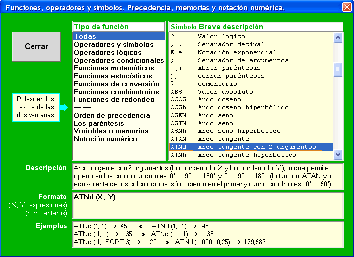 Panel de Ayuda