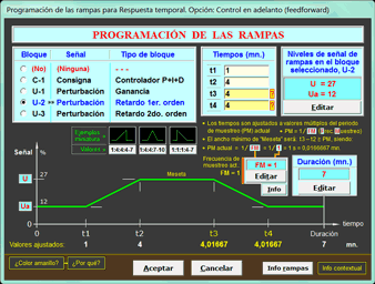 Programación de las Rampas